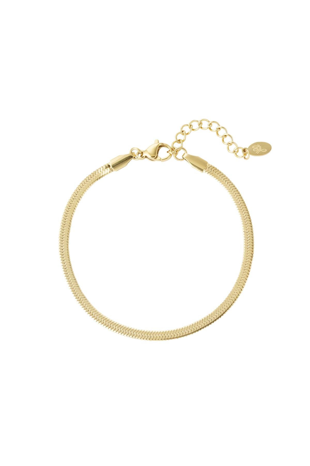 Bracelet basic Gold Color Stainless Steel