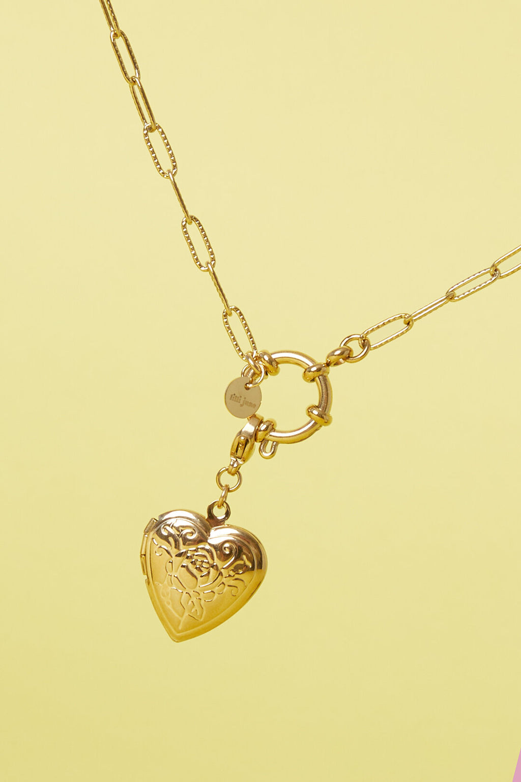 Jewelry charm heart pendant photo rose DIY