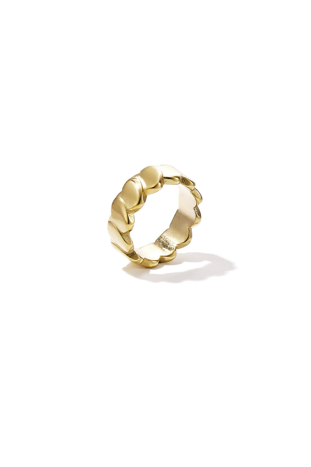 Layered heart statement ring