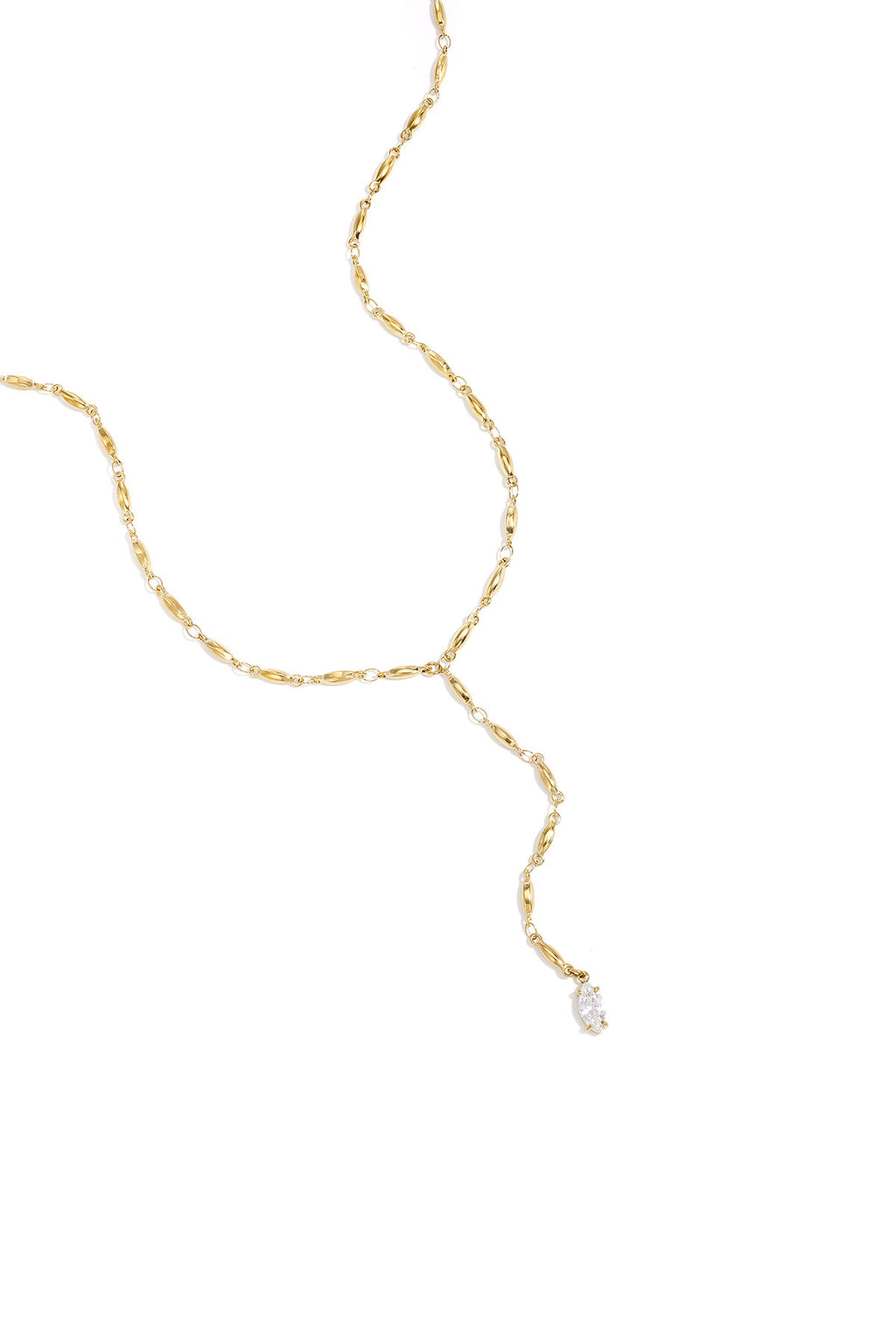 Necklace with hanging Rhinestone