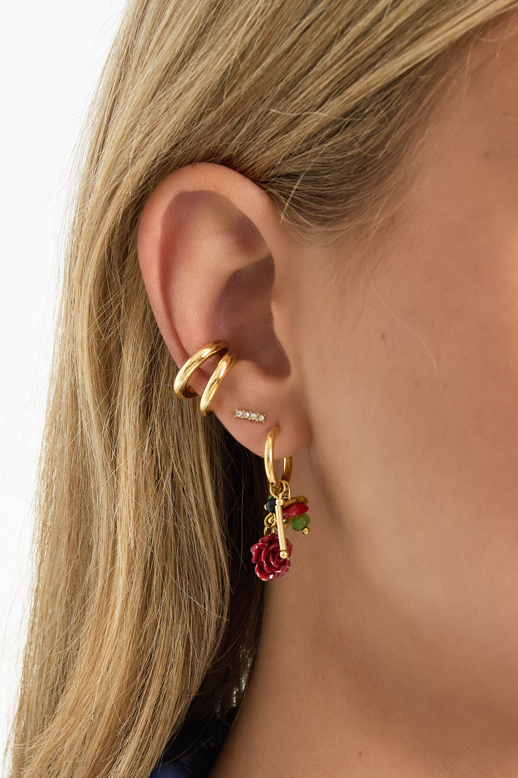 Stainless Steel Ear Cuffs lines Simple Daily Simple Series Women's jewelry