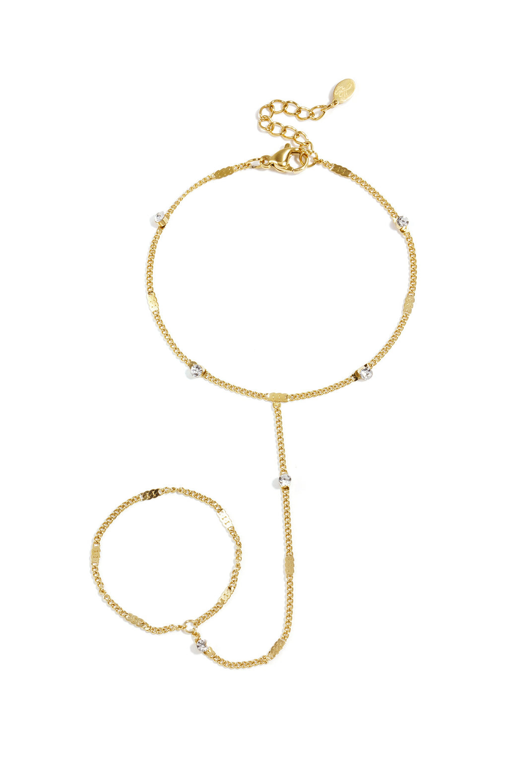 Hand chain with stones