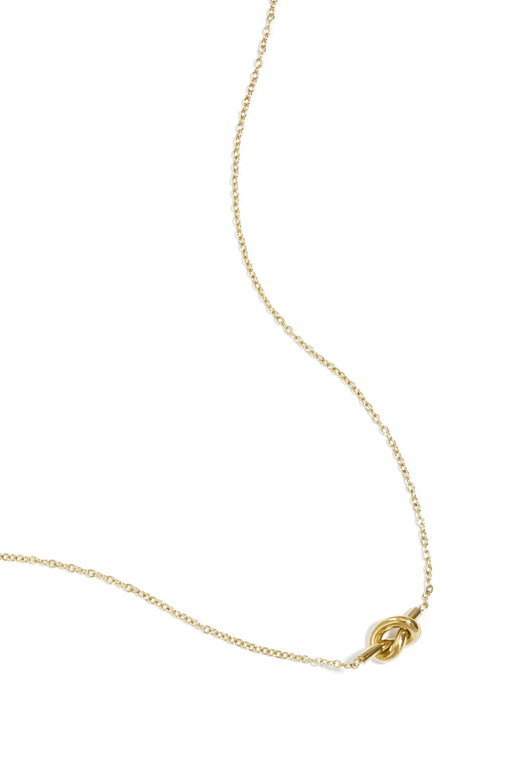 knotted charm necklace 
