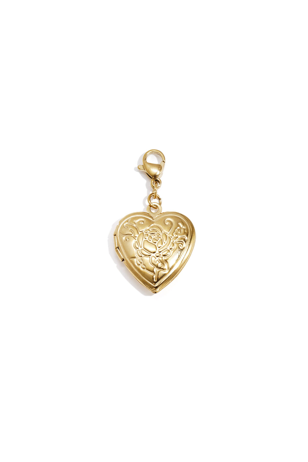 Jewelry charm heart pendant photo rose DIY
