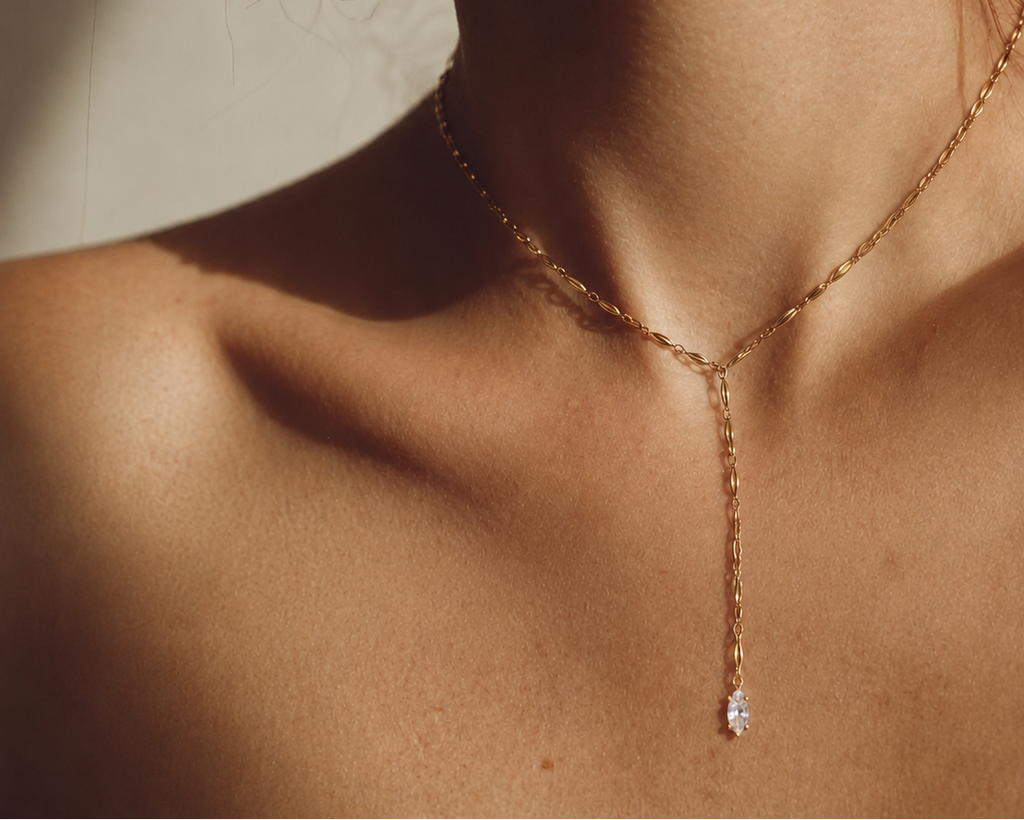 Aurora lariat necklace